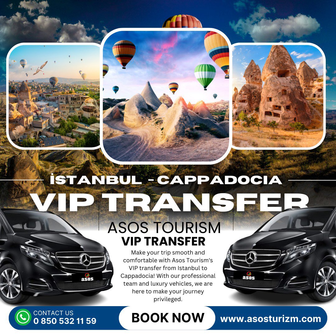 For details, please contact us immediately via Whatsapp. 📞 +90 850 532 1159 (for English) 📞 +90 850 255 0253 🌐 asosturizm.com #asosviptransfer #airporttransfer #asosturizm #viptransfer #antalyaviptransfer #cappadociaviptransfer #viptransfercappadocia