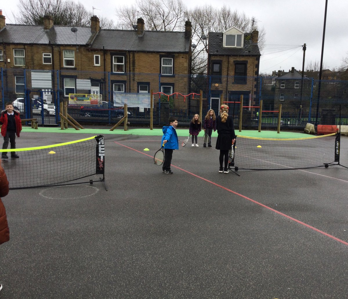 Giving tennis a go ☺️🎾 @MV_PEactivities