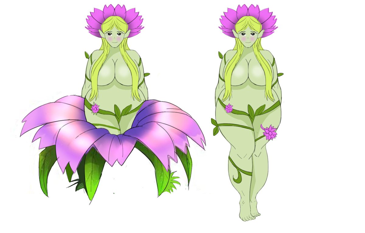 <a href="/AmyVincent22/">Amy Vincent 🦋</a> made me this reference sheet for an OC of mine. I love the quality and Amy was super personable and perfisonal. If you looking for art, Amy is 110% recommend!