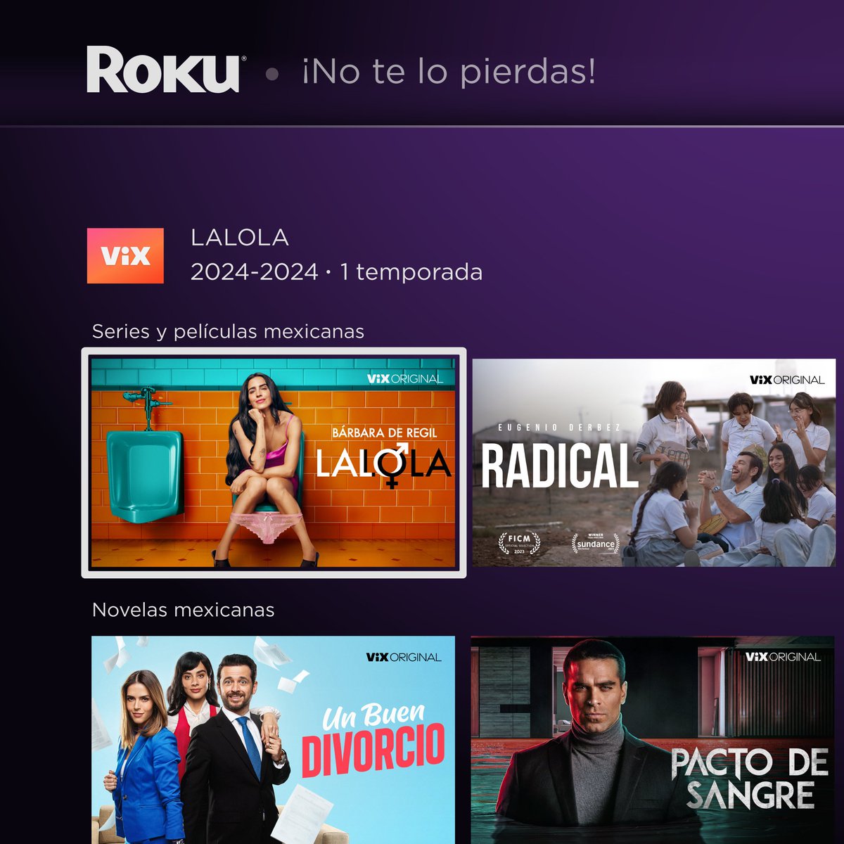 RokuLATAM's tweet image. 🚨 Mis #RokuFans de Argentina, Colombia y Chile, llegaron nuevas funciones al sistema 🚨 Dale ⬅️ para que descubras en #QuéVer las series y películas recomendadas según tus gustos, sí, ¡sólo para ti! 🫵💜