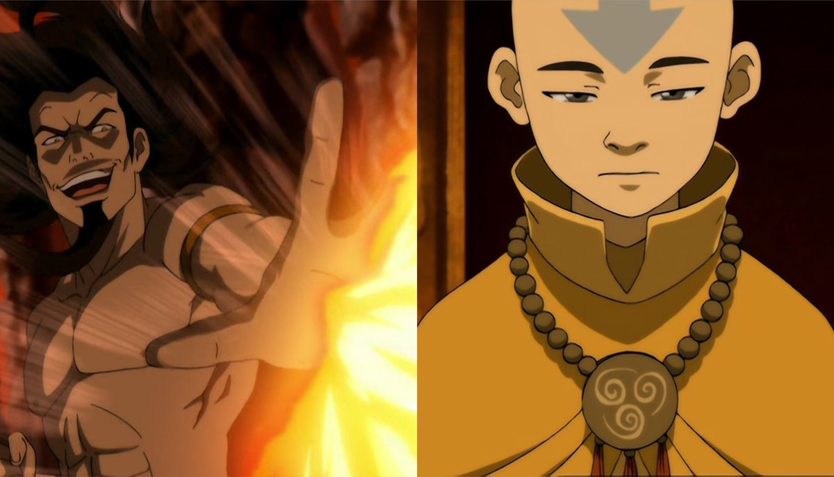 Ozai was yelling about how Aang’s people were “weak” and that they did not deserve to exist in this world. In that moment, Aang didn’t need to defeat Ozai as the Avatar, but as an Air Nomad.