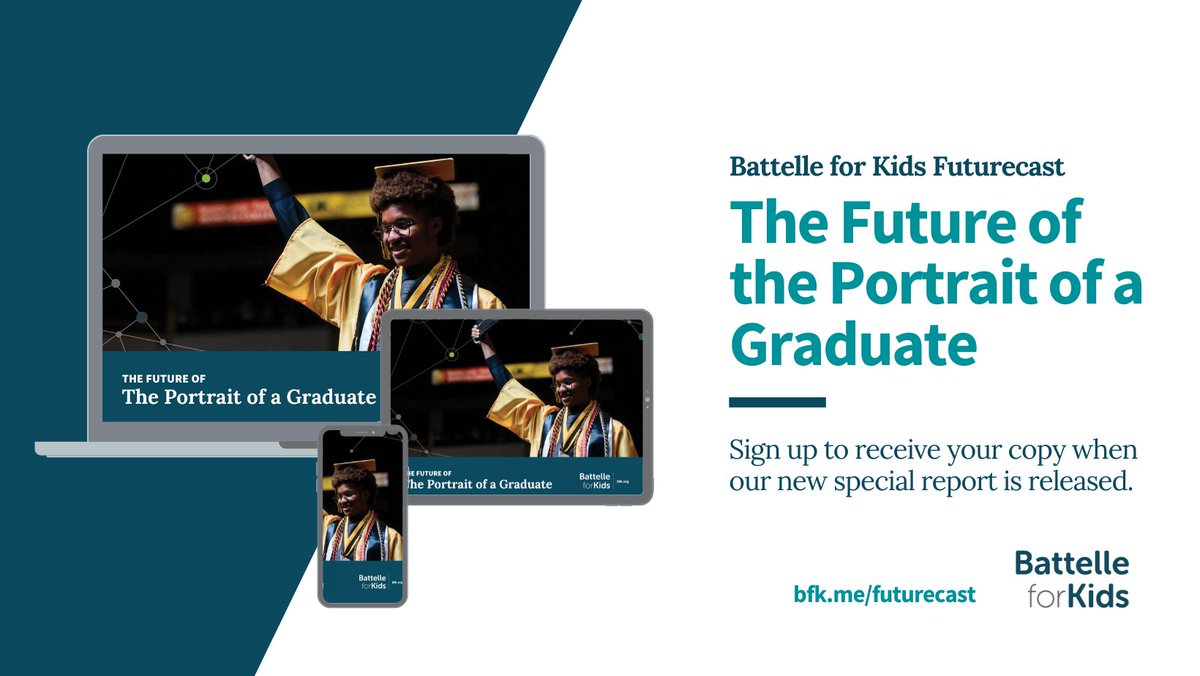 Our upcoming report “The Future of the Portrait of a Graduate” features insights from a decade of facilitating these collective community visions & a framework for what's next as we work to prepare future-ready students. Sign up in advance for your copy: bfk.me/futurecast