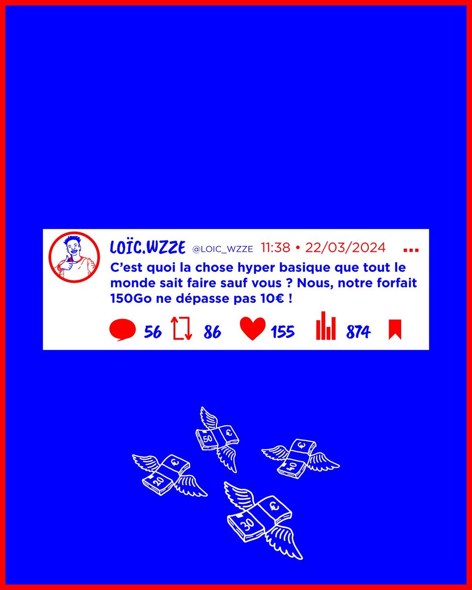 Les forfaits à plus de 10€ on ne connaît pas, et ça c’est une masterclass 😝🧡🐣

#Wizzee #WizzeeLifeEasyLife 🔵🔴