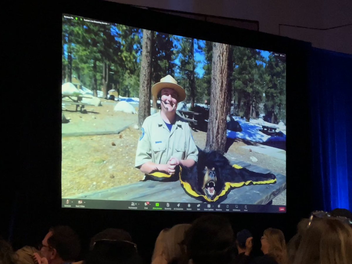 MsYorksClass's tweet photo. Ann! You’ve made my environmental edtech heart so happy today! 🏔️ 🖥️ Thank you for visibly bridging the gap between two oft-seen opposites! Your keynote was amazing! @annkozma723 @portsprogram 🥰 #EnviroEd #SpringCUE #NotAtCUE https://t.co/rpJ6rIsh2S