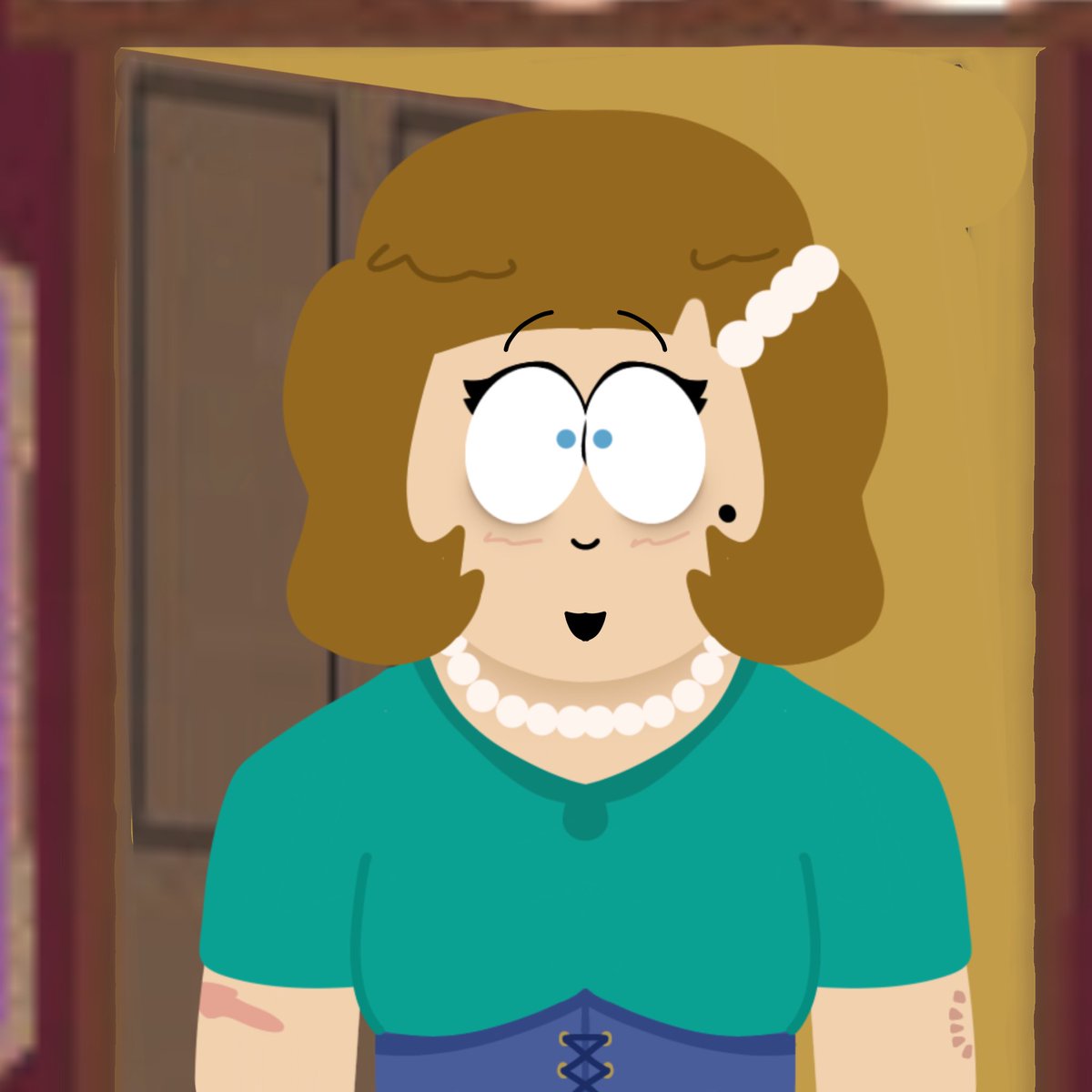 [Mrs Tweak opened the door, a bit surprised to see Carol]

“Carol! Oh you never told me you were visiting, and oh what’s this you have with you?”