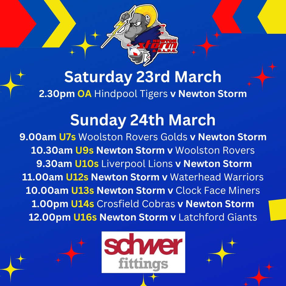 🔵🔴🟡 WEEKEND FIXTURES 🔵🔴🟡