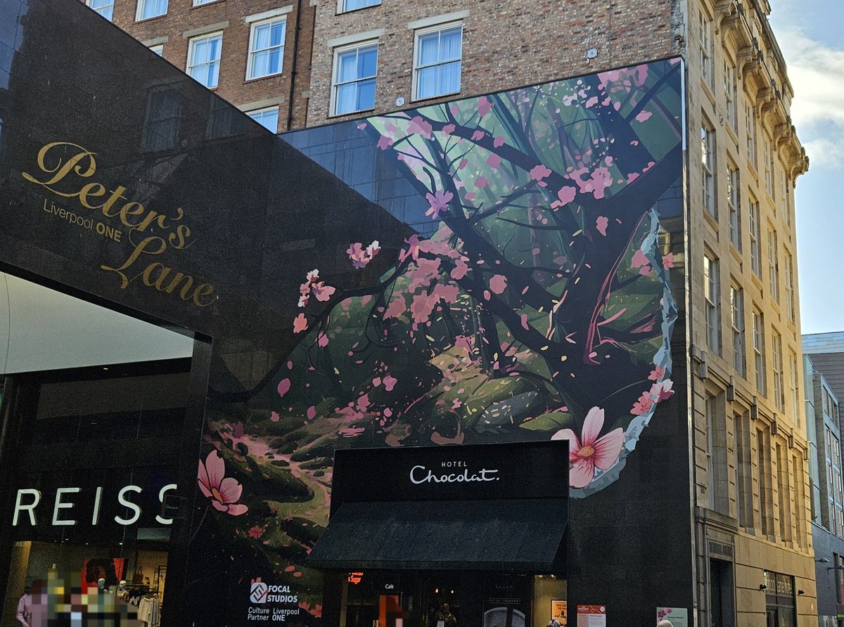 #BlossomWatch mural @FocalStudiosLtd @Liverpool_ONE Peter's Lane #Liverpool