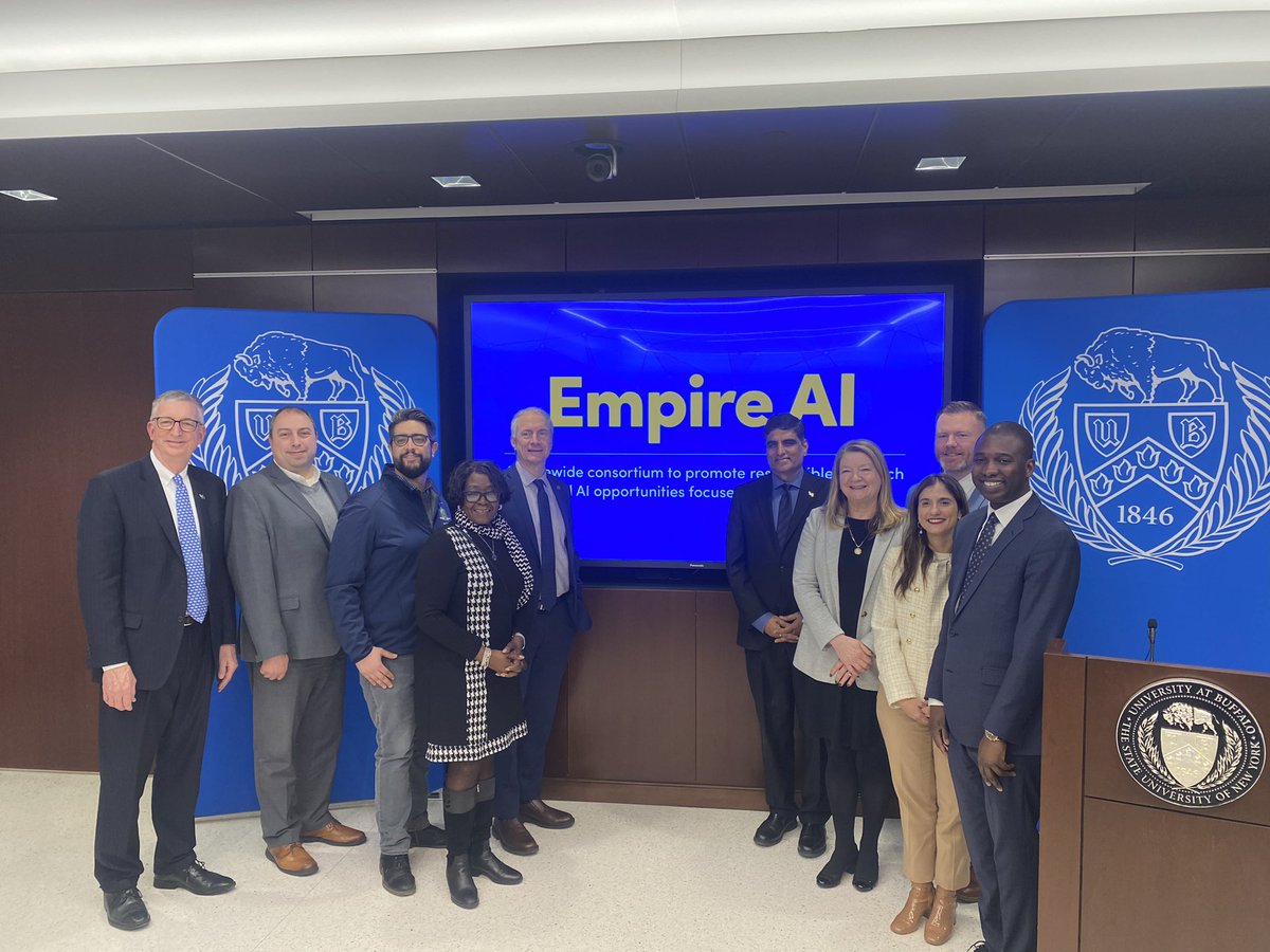 It is altogether fitting that @UBuffalo be the home for Empire AI. With a foundation in an academic space, the research and development of AI will support the public good and position NYS at the forefront of this new technology.