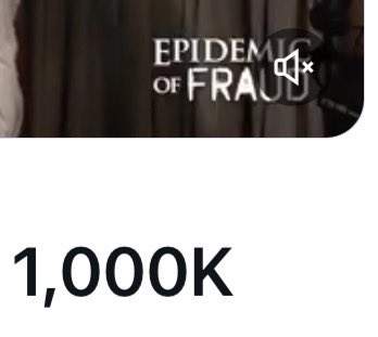 Congratulations on 1 million views for #EpidemicOfFraud @BrokenTruthTV 

Let’s keep pushing so more and more people will watch this important documentary.