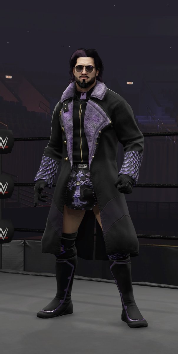 A2JWWE2k's tweet image. ⚫️🟣 A2J 🟣⚫️ First CAW of 2K24! 

Lock, Stock and BARRRREEELLLLL!!

A2J makes his return! Includes an alt attire. Now Up on CC!

Tags: A2J / AWF

#AWF #CAWs #Cawcommunity #wwe2k23 #WWE #Caw #originalcaw #A2J