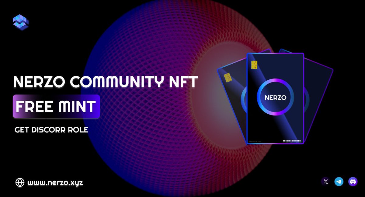 🚨LIMITED TIME NFT GIVEAWAY🚨 Don't miss out on this exclusive drop! ✨ , Claim your FREE NERZO COMMUNITY NFT now🎁 Showing our Appreciation Towards Our Community! JOIN NOW 👉: nerzo.xyz & Score the exclusive 'MoonWalkers' role on our