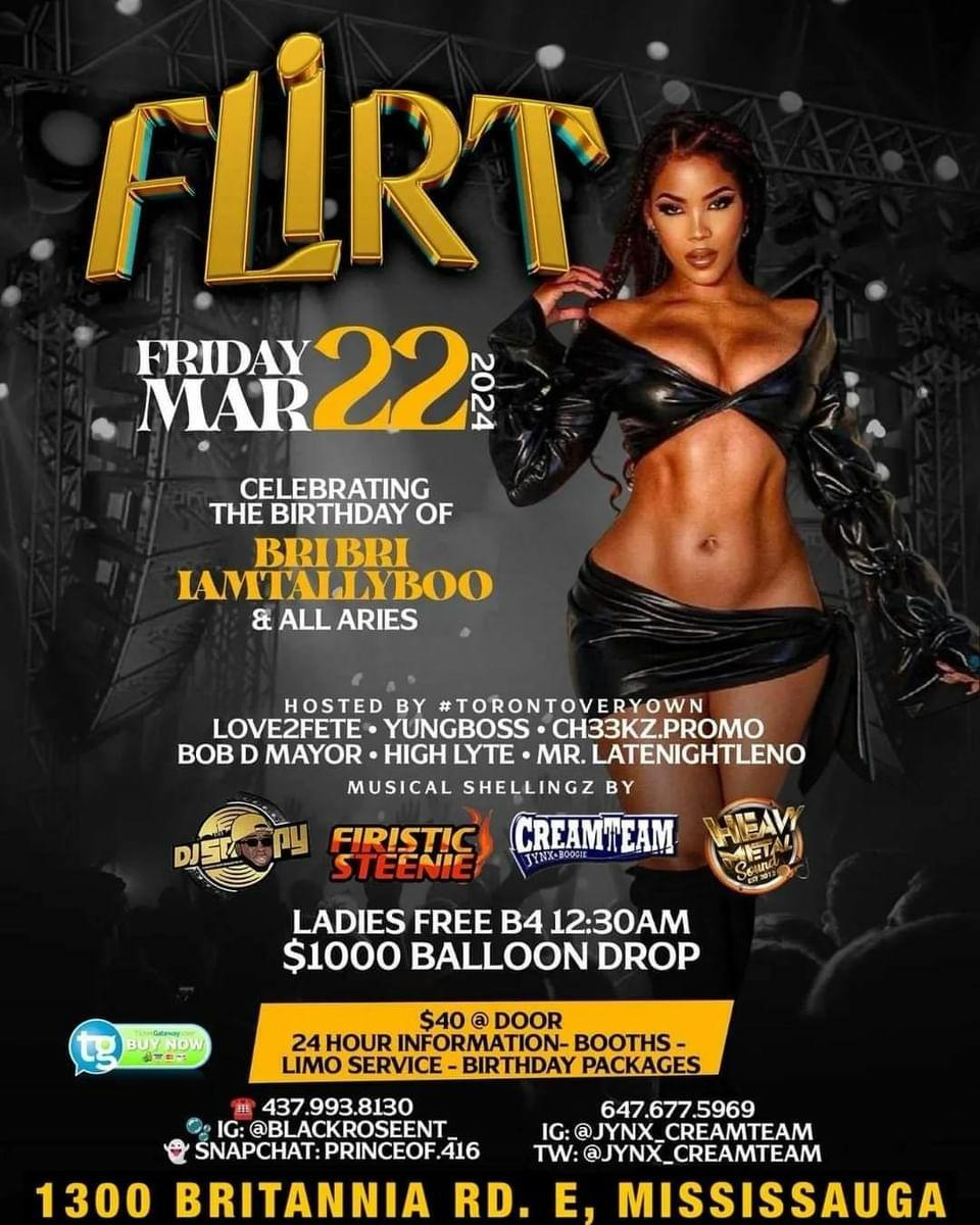 🚨#TONIGHT #PARTYPEEPS #RUREADY #2HAVEAGOODTIME @ 💃🏿💃🏼FLIRT💃🏼TIRED OF THE SAME #PARTYFLEX 

🚨#JOINUSTONIGHT@ #FLIRT ITS GONNA B #DIFFERENTLEVEL #PARTYAGOLOUD 🔊🎶👠#GETYOURDANCINGSHOESREADY  #SEEYOUONTHEDANCEFLOOR💰#WIN $1,000 #CASH 🚨#FLIRT🚨

🔥🎟@jynx_creamteam 647677-5969