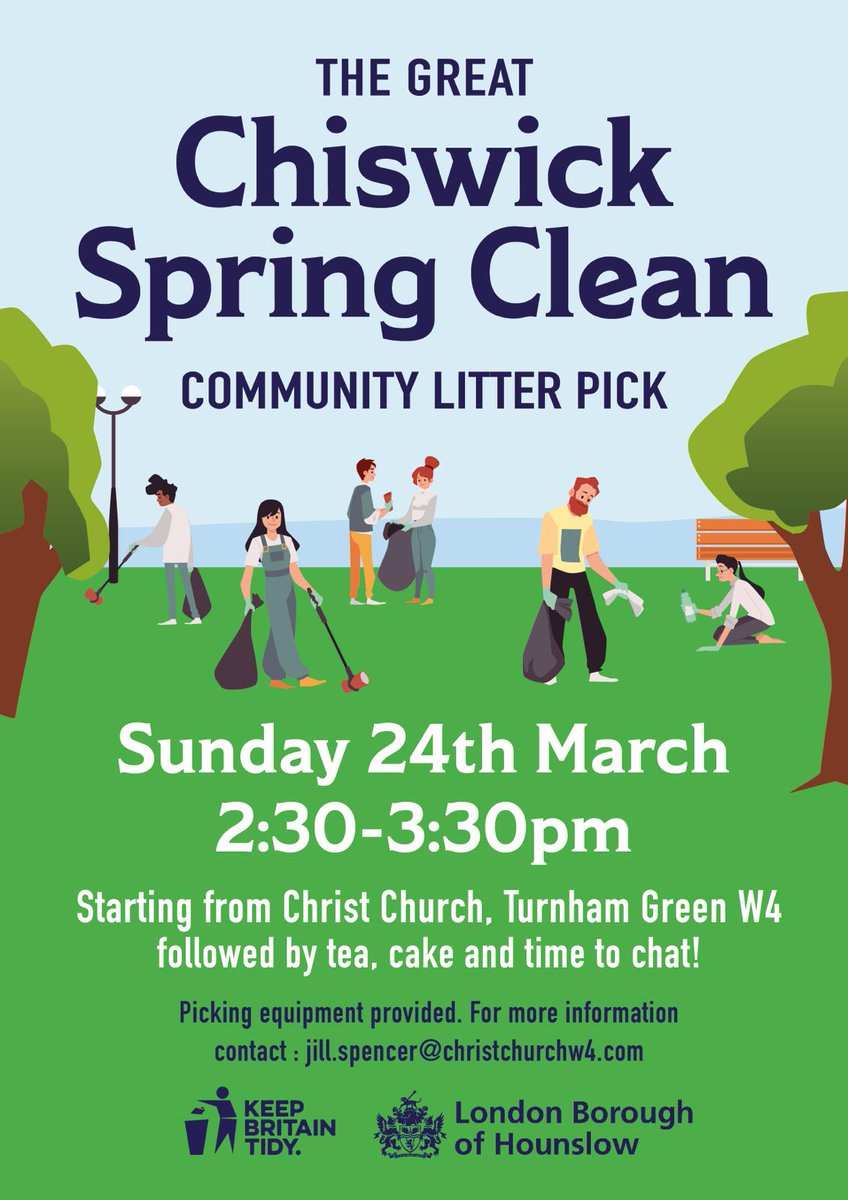 RonnieMushiso's tweet image. So many groups will be out this Sunday in #Chiswick  come Christ Church! Or get in touch to find out about the effort near you. #civicpride #localenvironment