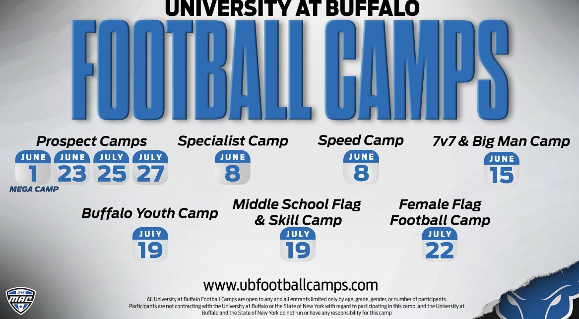 I appreciate the invitation from <a href="/IanFriedFB/">Ian Fried</a> to participate in the <a href="/UBFootball/">UB Football</a> camp!

<a href="/RussellStoner24/">Russell Stoner</a> <a href="/AFL_YorkPA/">AFL York PA</a> <a href="/footballcoach79/">coachweider</a>