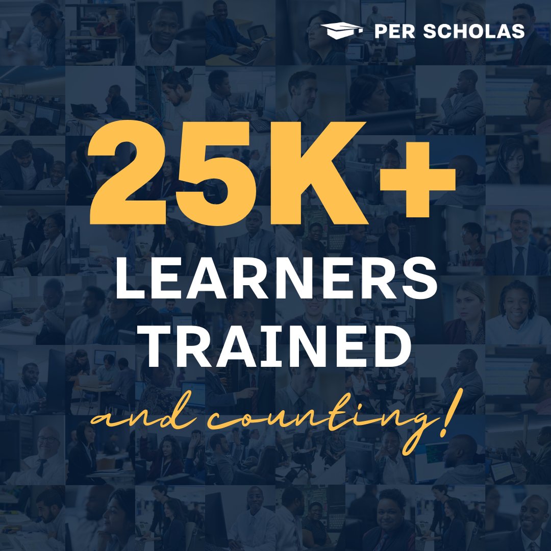 Per Scholas hits a milestone: 25,000 learners trained and counting! 🎉🎓 Our commitment to empowering individuals in the tech industry has never been stronger. Beyond the numbers, we're shaping communities & diversifying tech talent. 🔗 Read more: bit.ly/3TqsYtv