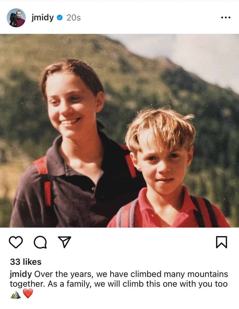 RoyallyBelle_'s tweet image. James Middleton, the Princess of Wales’ brother, just posted this message on Instagram in support of his sister❤️😭