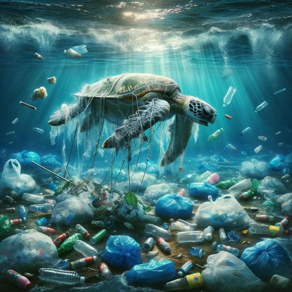Every minute, a garbage truck of plastic is dumped into our oceans 🌊. It's not just a problem; it's a crisis. 
#PlasticPollution #SaveOurSeas #StopPlasticPollution #OceanConservation
