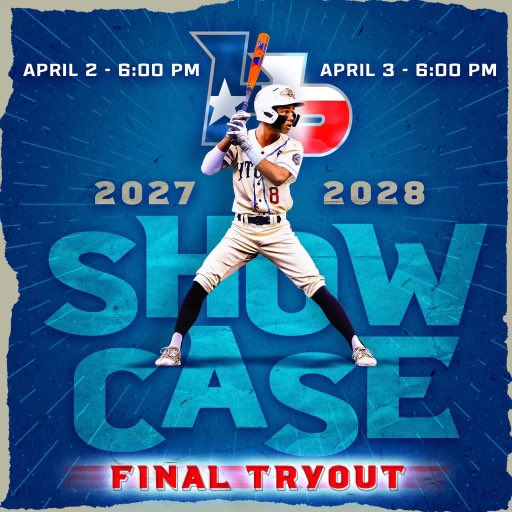 🔔 Final Showcase Tryout 🔔 👨‍🎓 2027 & 2028 classes 🗓️ April 2nd & 3rd ⏰ 6pm 🗺️ HPBA ‼️ 2028 class will play up on the 15u showcase circuit this summer ‼️