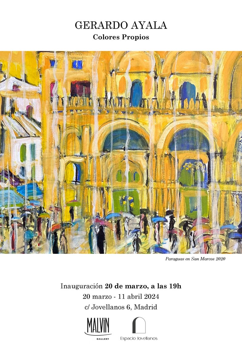 Gerardo Ayala y sus 'Colores propios' en @EspacioJovellanos c/ Jovellanos 6, Madrid
#italia #artecontemporáneo #arquitectura #pintura #madrid