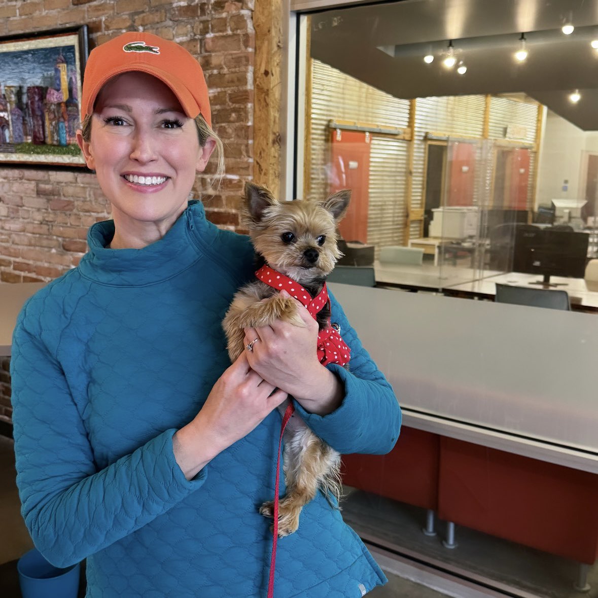 Great way to end the week! Brainstorming with fellow incubees at @DomiStationTLH and snuggles from @TMHFORLIFE Animal Therapy dogs. #IheartTally