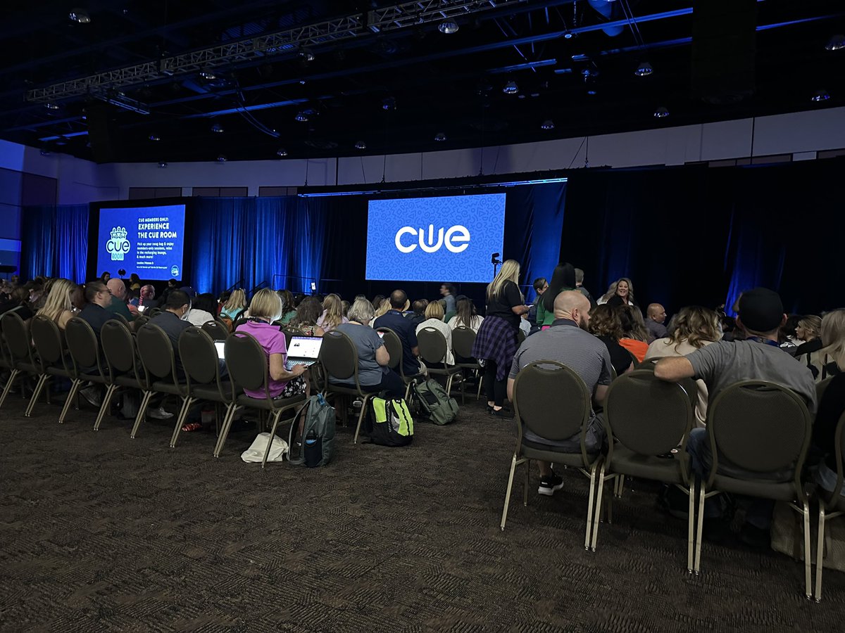 Ann’s rocking the #SpringCUE keynote stage at #CUE24! Grateful to be surrounded by friends!