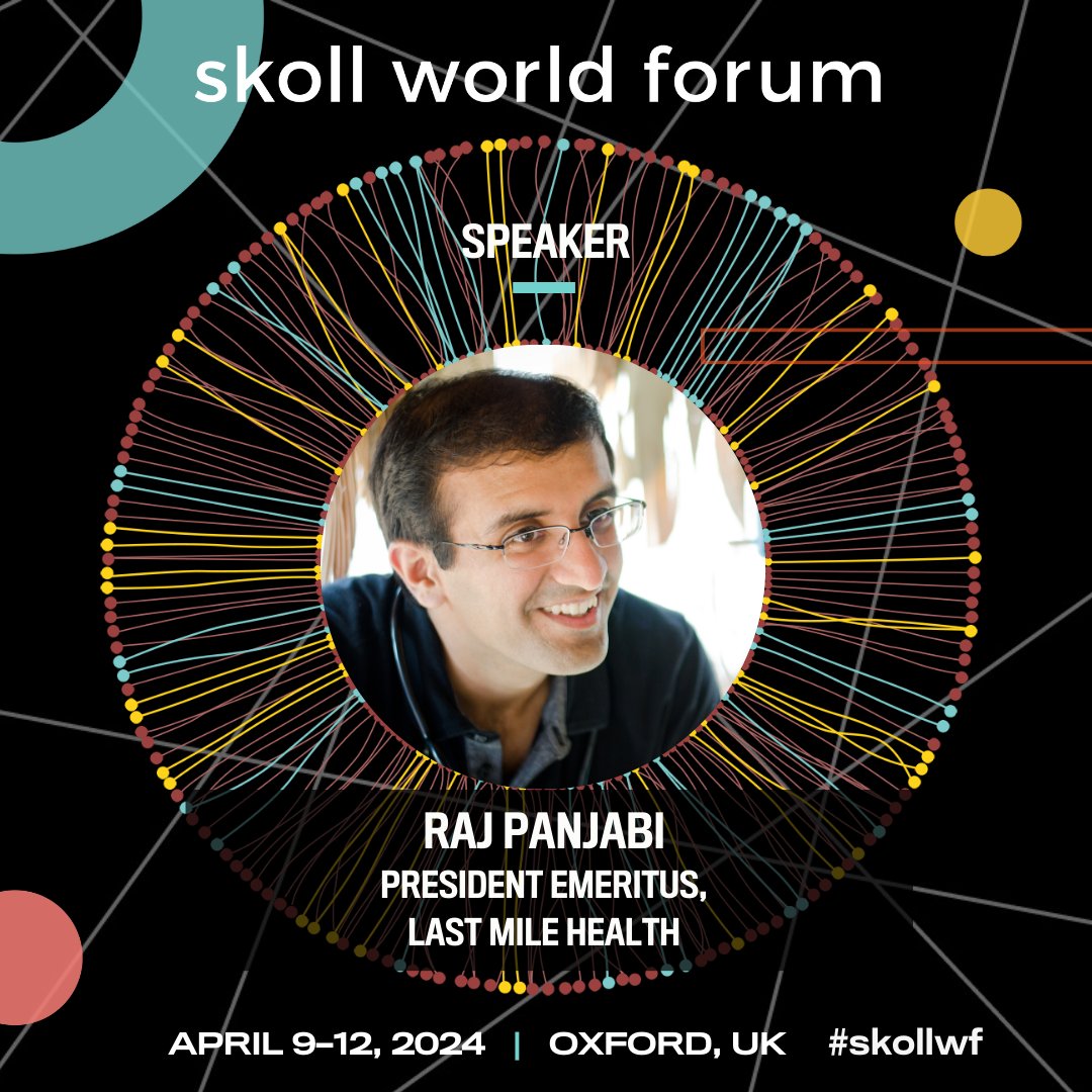 Skoll Foundation (@skollfoundation) on Twitter photo 🎙️ #SkollWf Speaker | President Emeritus of <a href="/LastMileHealth/">Last Mile Health</a> & Skoll Board member <a href="/RajPanjabi/">Dr. Raj Panjabi</a> will join this year's Skoll World Forum as a plenary speaker! Join online👩🏾💻 from April 9-12 to hear from Raj & other 🌐 global #socent leaders. Free RSVP: ➡️ skoll.wf/42QSAUL 🎙️ #SkollWf Speaker | President Emeritus of <a href="/LastMileHealth/">Last Mile Health</a> & Skoll Board member <a href="/RajPanjabi/">Dr. Raj Panjabi</a> will join this year's Skoll World Forum as a plenary speaker! Join online👩🏾💻 from April 9-12 to hear from Raj & other 🌐 global #socent leaders. Free RSVP: ➡️ skoll.wf/42QSAUL