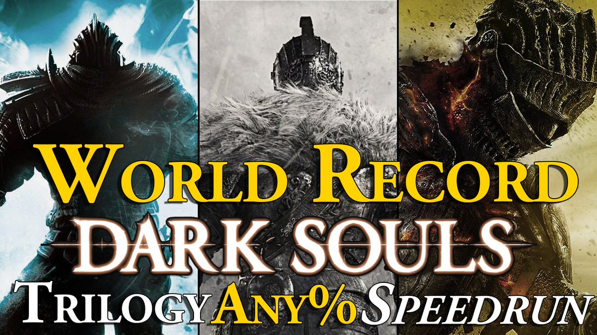 Ashewyn's tweet image. The World's First Dark Souls Trilogy speedrun has been completed in under 90 minutes 🥳🏆 Super proud to have watched @RegoleSlayer put the work to accomplish this, it is super impressive! He's planning on pushing this barrier even further.

worth a watch, 🔗 below in comments!