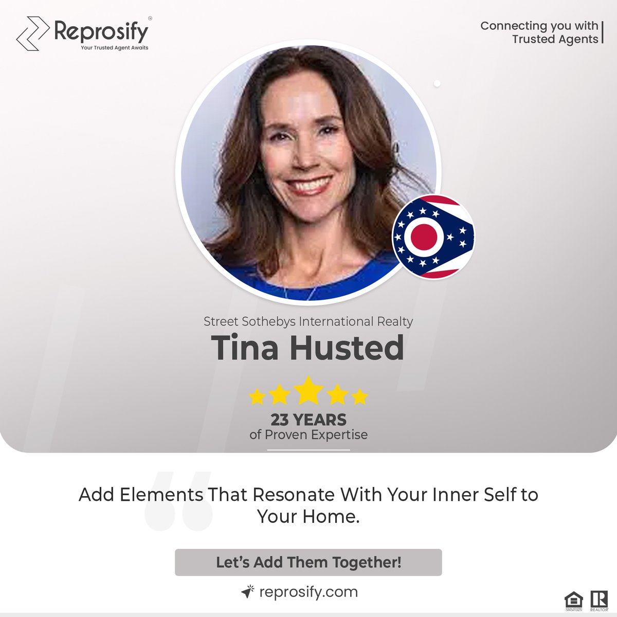 agentsreprosify's tweet image. Join Tina Husted in Ohio for a seamless transition to your dream home.

#Reprosify #AgentsReprosify #StreetSothebysInternationalRealty #Tinahusted #realestate #realtor #Broker #realtorlife #realestatemarketing #realestateleads #Ohiorealestate #Columbusrealestate