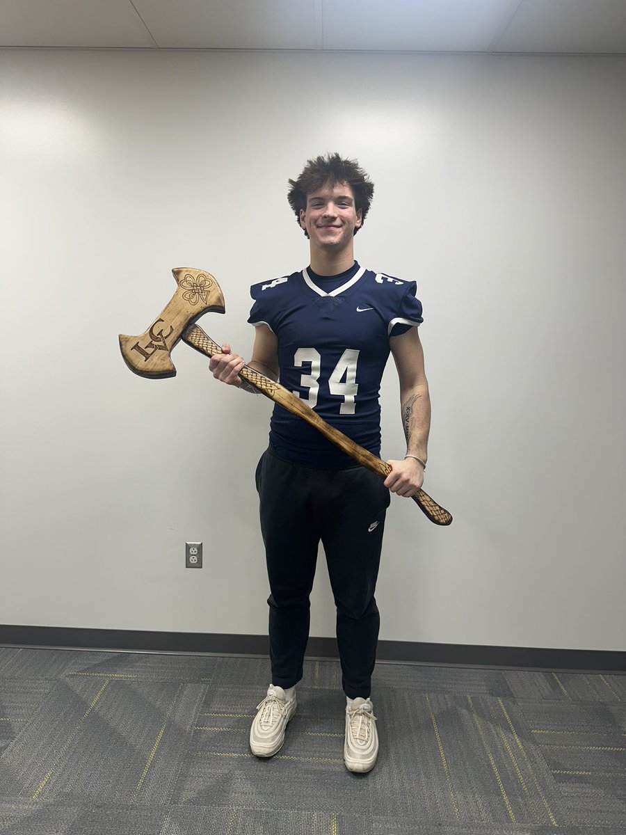 After a great visit at Lebanon Valley College I am blessed to receive my first offer to play college football!
<a href="/CoachMelhorn/">Tyler Melhorn, CSCS</a> <a href="/CoachDrake31/">J.R. Drake</a> <a href="/CoachThompsonCT/">Chris Thompson (Coach T)</a> <a href="/BulldogSpring/">Big Spring Bulldog Football</a>