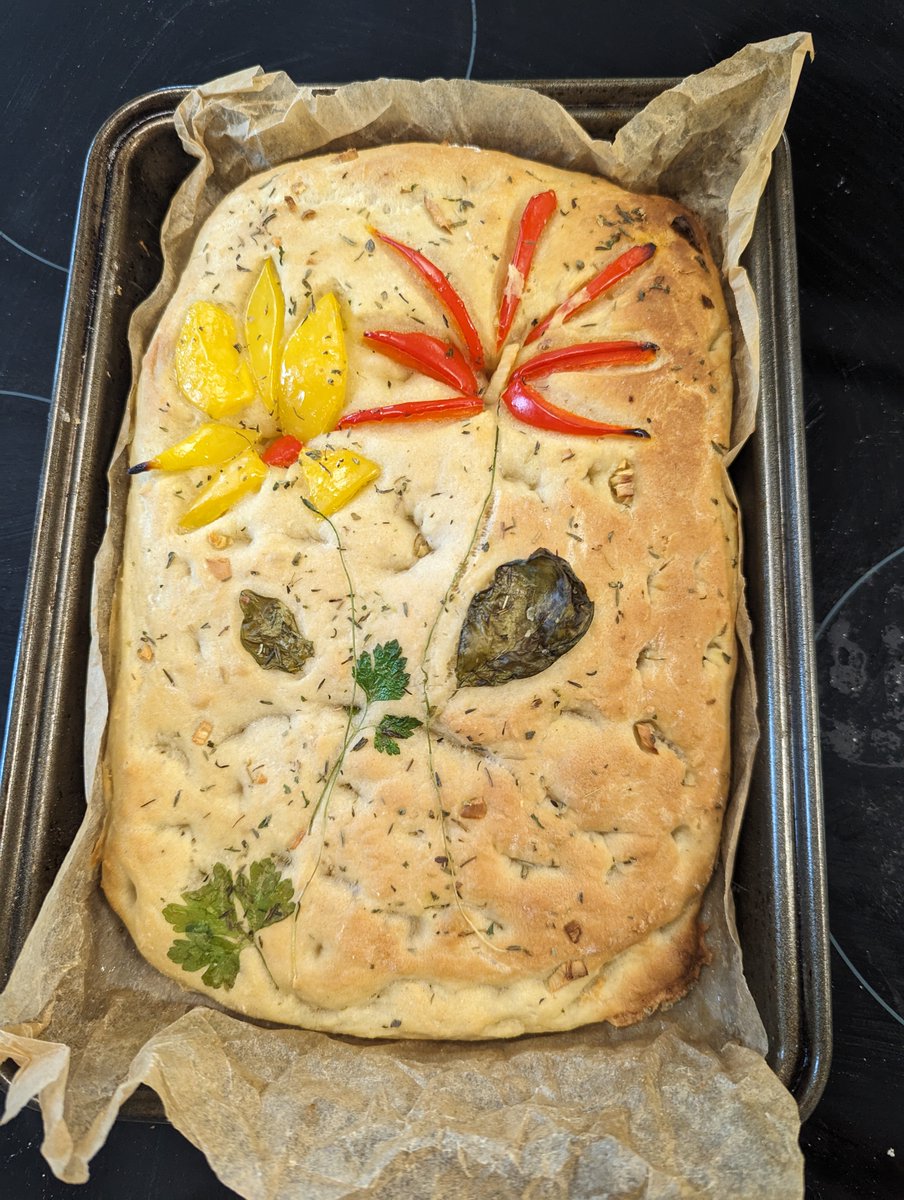 Before and after: Focaccia. Head into the weekend with the Year 9 Italian Cuisine project.  Students learning about the role of yeast in breadmaking as well as unleashing their inner creativity.