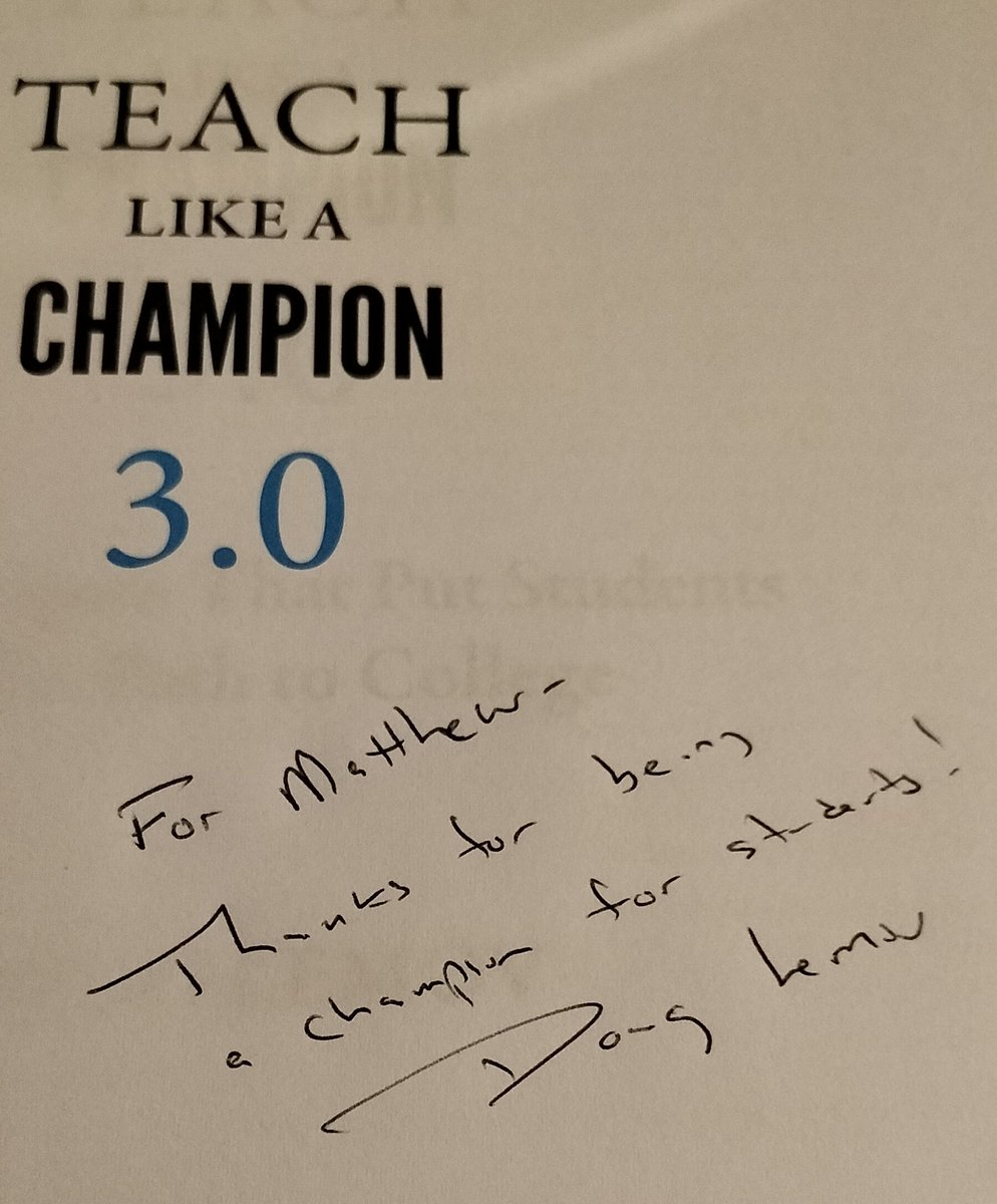Matthew Moore (@matthewmoor3) on Twitter photo I have learnt so much over the last two days and really value the opportunity I have been given to see <a href="/Doug_Lemov/">Doug Lemov</a> and <a href="/EricaWoolway/">Erica Woolway</a> . So many ideas that I can't wait to try out. I will also treasure my copy of TLAC book even more now. I have learnt so much over the last two days and really value the opportunity I have been given to see <a href="/Doug_Lemov/">Doug Lemov</a> and <a href="/EricaWoolway/">Erica Woolway</a> . So many ideas that I can't wait to try out. I will also treasure my copy of TLAC book even more now.