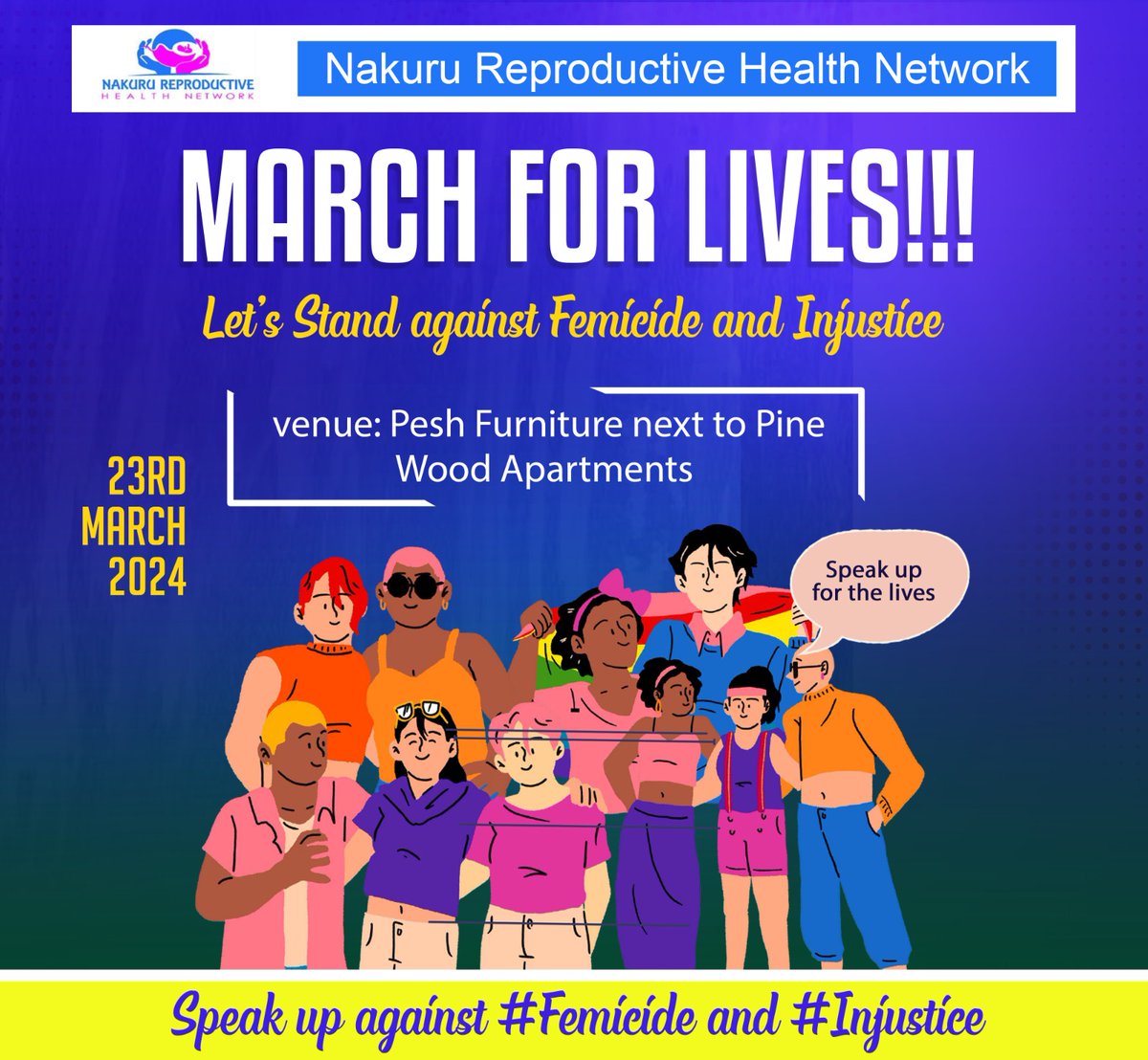 It's about time that we antagonize the 'March for life' event hosted by CitizenGo and KCPF with a peaceful 'MARCH FOR LIVES'to demand that the groups condemn the moral failures and  Speak up for the Lives of girls who are raped and have not received justice to date.
#Endfemicide