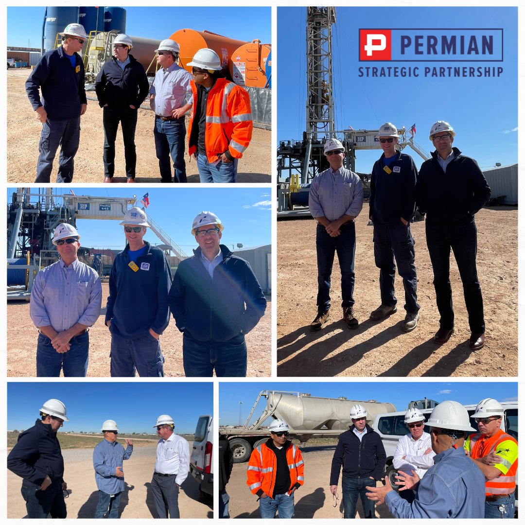 Thank you to Texas Transportation Commissioners Steve Alvis and Alex Meade for touring @HelmerichPayne and @Endeavor_Energy sites today. We are proud to share and educate on our members' operations!