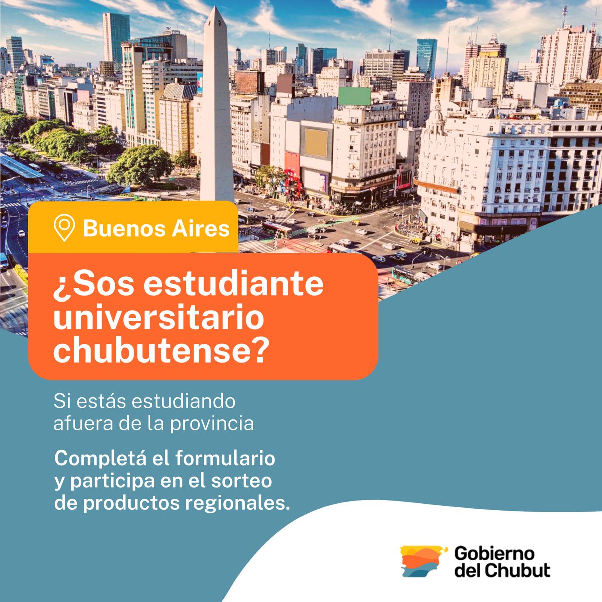 🔎📚 ESTAMOS BUSCANDO A LOS CHUBUTENSES ESTUDIANDO FUERA DE LA PROVINCIA

Si estás estudiando afuera de Chubut completá el siguiente formulario 📌bit.ly/ESTUDIANTESCHU…
