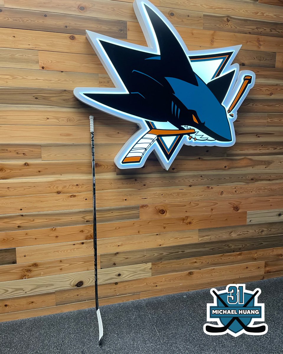 SanJoseSharks's tweet photo. Sticks out for Michael 🏒

Michael Huang was an 8 year-old hockey player who tragically lost his life earlier this month on a trip for his hockey team, the San Francisco Sabercats. We’re keeping Michael, his family and teammates in our thoughts. 💙 Join us and leave a stick out for Michael.