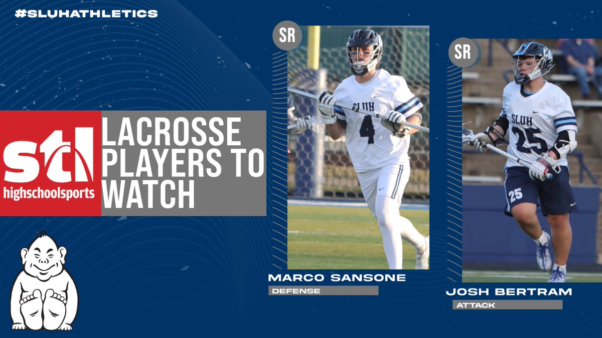 Congrats to Seniors Marco Sansone and Josh Bertram who were recently named one of the five players to watch this lacrosse season. #SLUHAthletics #AMDG #LiveTheMission