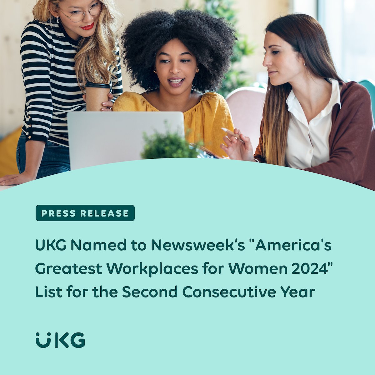 Thrilled that <a href="/Newsweek/">Newsweek</a> named <a href="/UKGInc/">UKG</a> one of America’s Greatest Workplaces for Women! The dedication &amp; unique perspectives of the women &amp; individuals who identify as female at UKG enrich our workplace every day, making us a more vibrant community ukg.inc/3VpZheZ #WeAreUKG