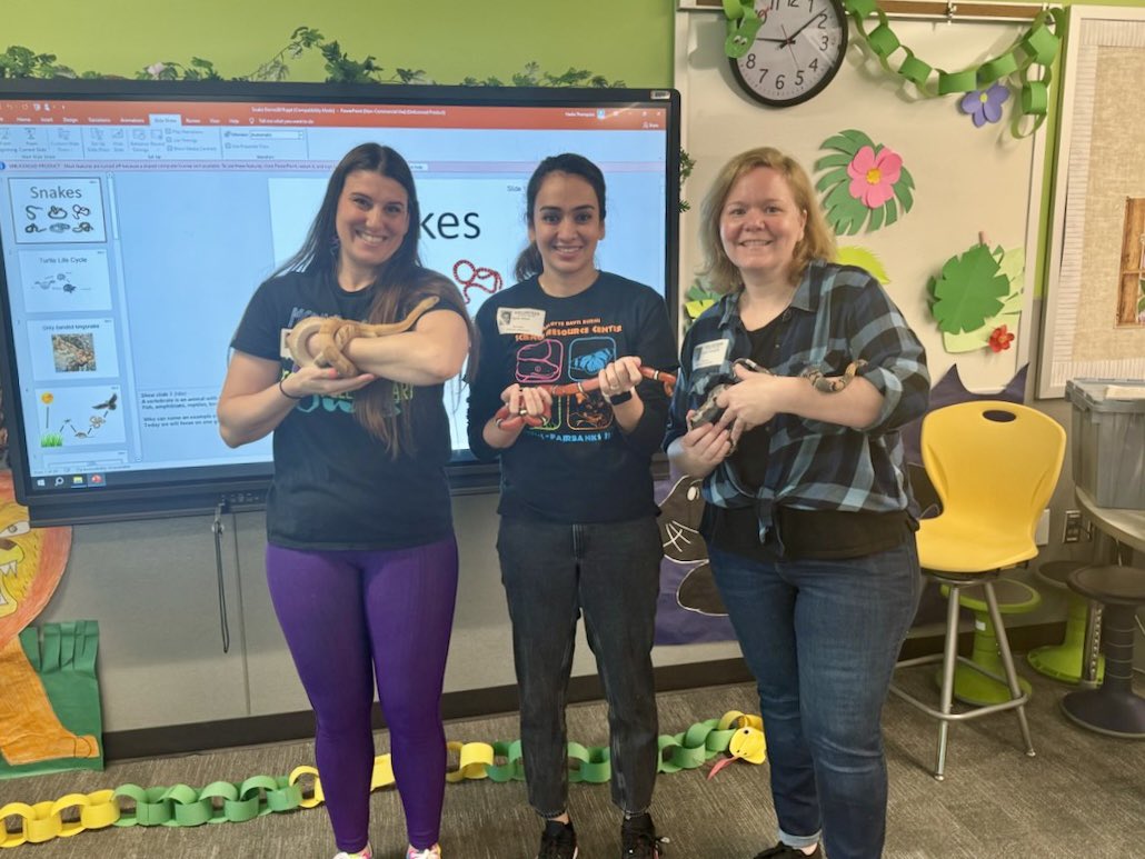 Loved visiting the snake demo in 2nd grade! Thank you Jennie, Michelle, and Sarah for educating our owls about these sometimes misunderstood creatures. ♥️ 
<a href="/cfisdmcgown/">@cfisdmcgown</a> <a href="/CFISDScience/">CFISD Science</a> <a href="/CFISDPK1/">cfisdprimary</a> <a href="/Jerrivw/">Jerri vanWunnik</a>
