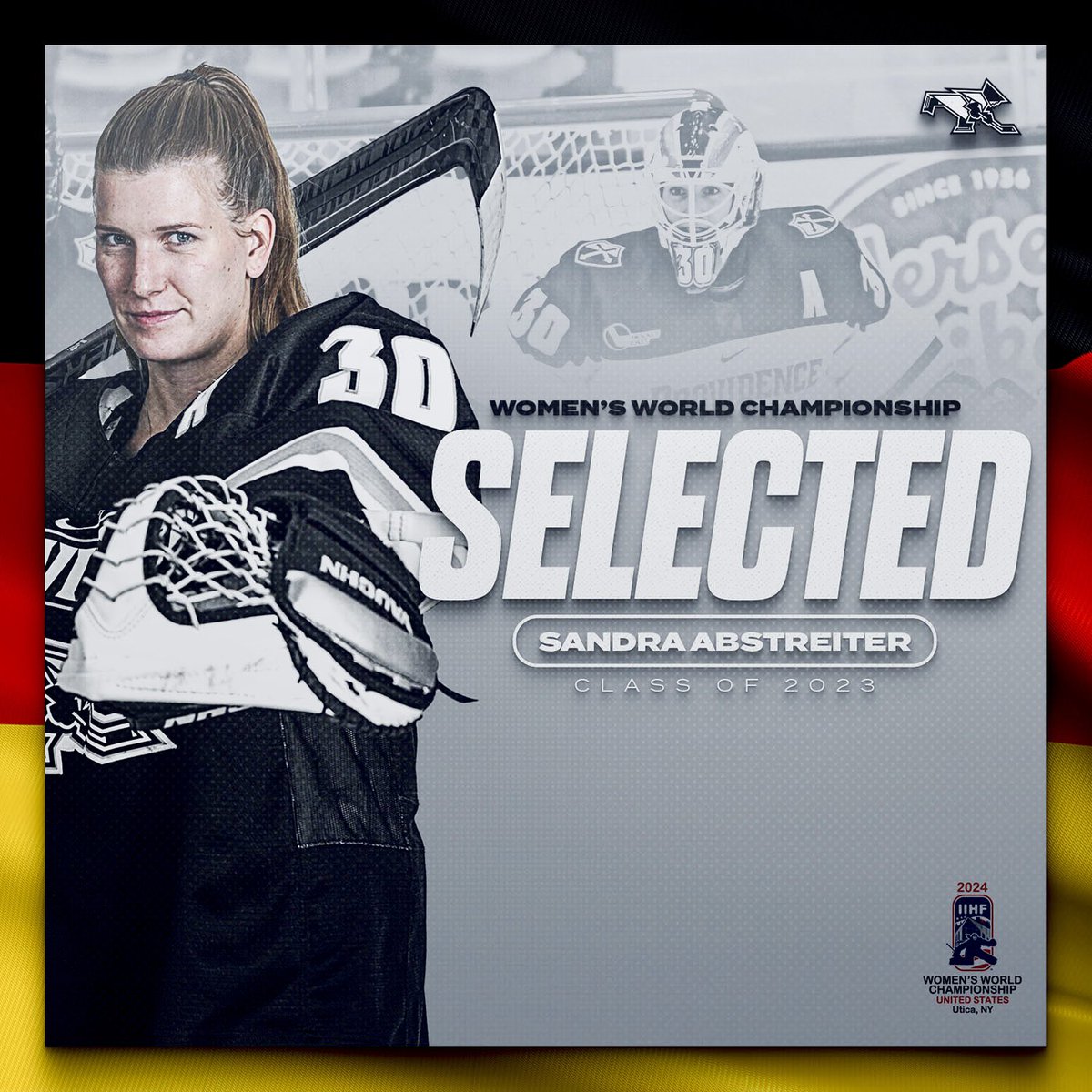Huge congratulations to <a href="/SAbstreiter/">Sandra Abstreiter</a> for being selected to Germany’s World Championship roster! 🖤🤍