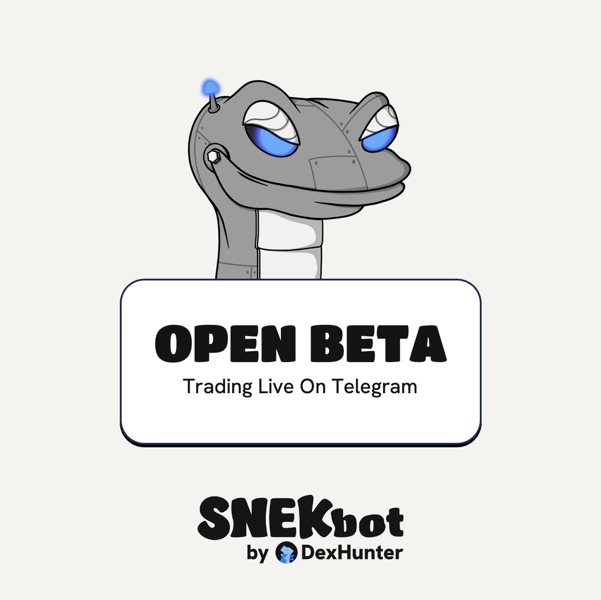🎉 LIVE ON TELEGRAM 🎉

SNEKbot by DexHunter is now in Open Beta 🔥

Trade now 👉 t.me/snekbot_bot

Visit snekbot.io for more info