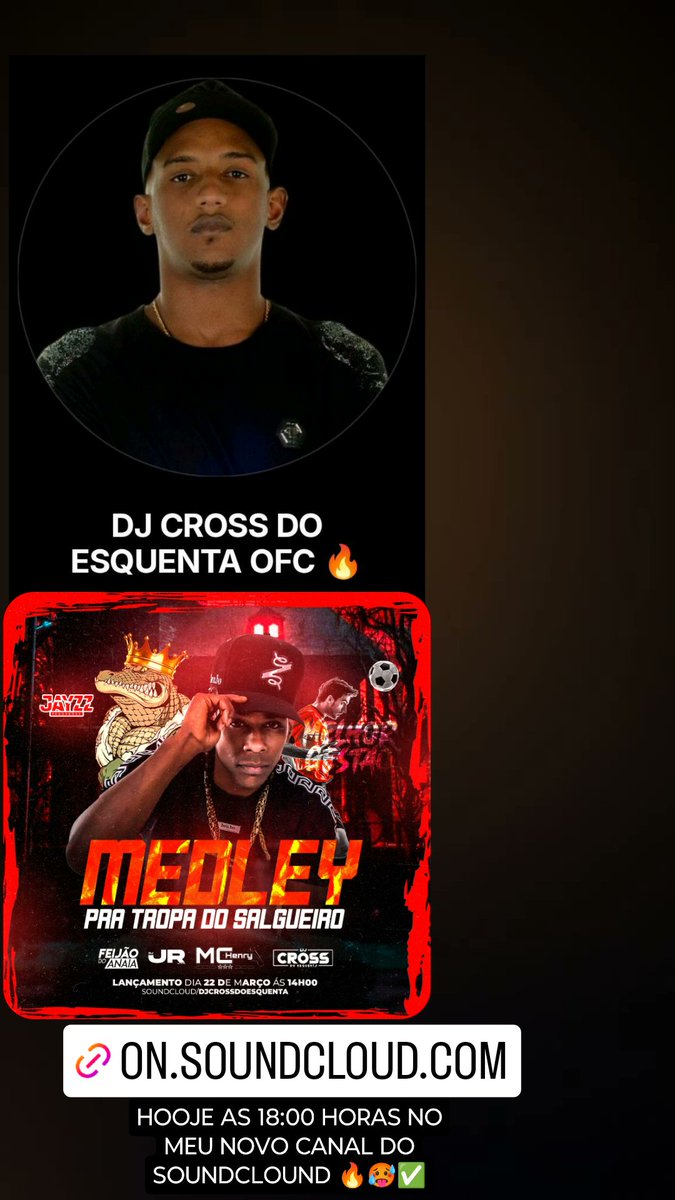 djcrooss's tweet photo. Confira DJ CROSS DO ESQUENTA OFC 🔥 no #SoundCloud
https://t.co/1mswHyPCTO https://t.co/UwELmlnPmv