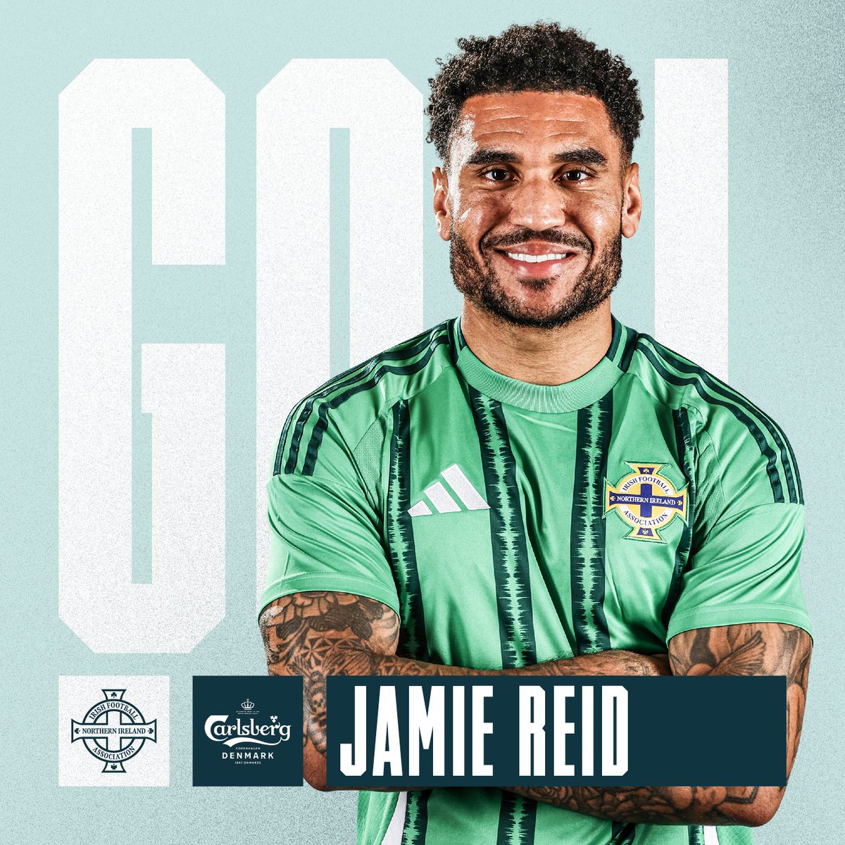 NorthernIreland's tweet image. He's only done it on his debut in the first 7 minutes!!!! It's Jamie Reid!! | 0-1 #GAWA