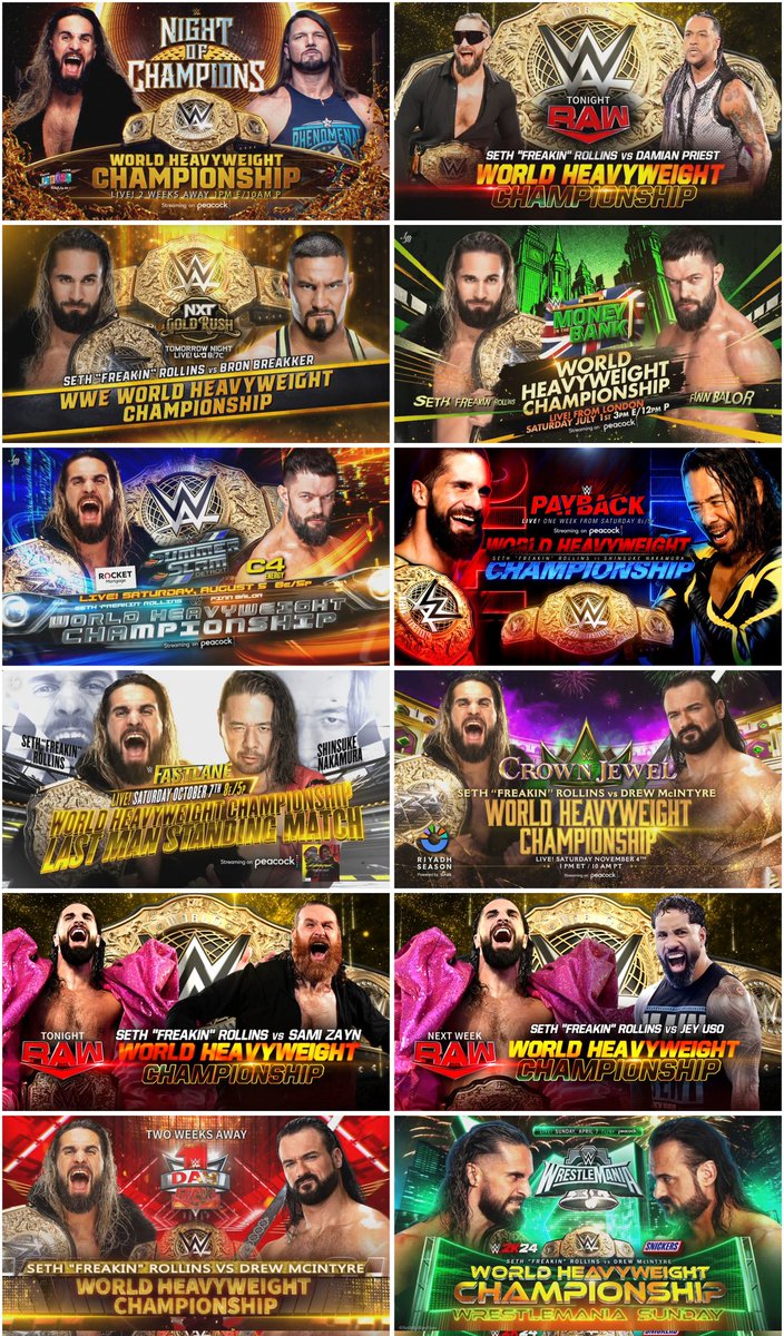 MainEventUce_'s tweet photo. Unpopular opinion : This just might be Seths' best World title reign https://t.co/Y2CVQ5rpxc