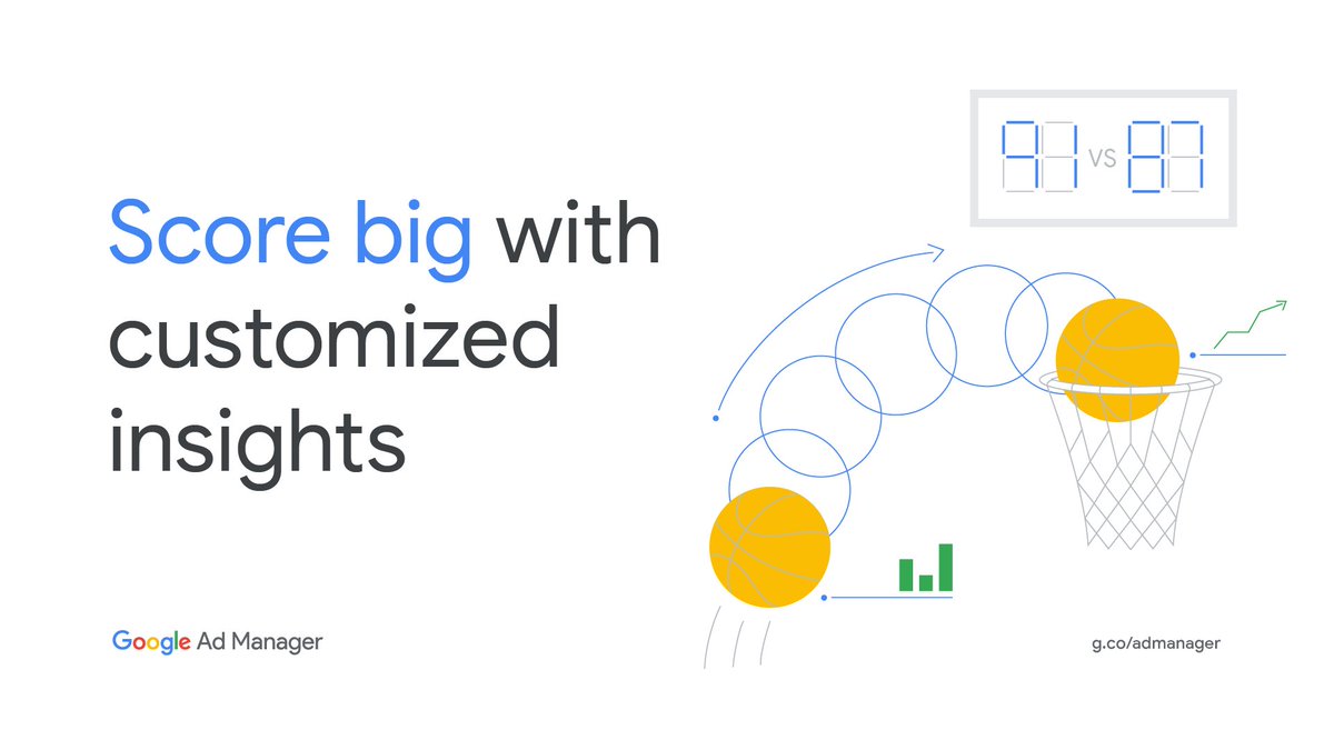 Are your ad campaigns more unpredictable than a 16-seed upset? Learn how Ad Manager's customized insights can help optimize your campaign and turn them into slam dunks 🏀 → goo.gle/3g4BLNv