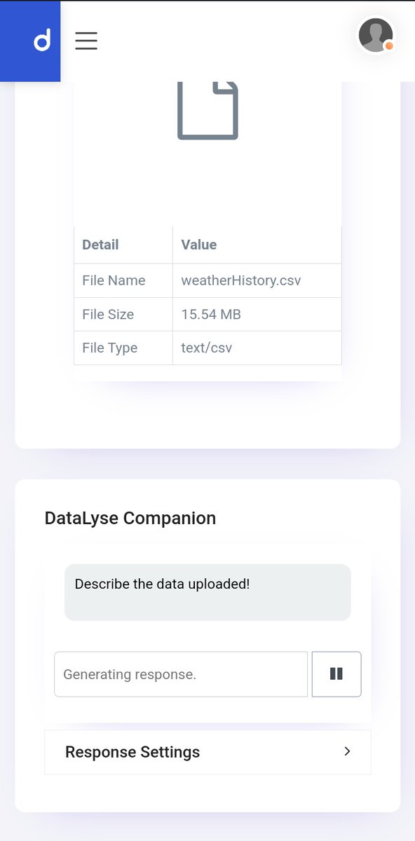 nsomazr's tweet photo. Playing with #datalyse @labscamel, seeing it incorporate numerical computation results while describing the data. Impressive findings! https://t.co/TK3lSIFfeu