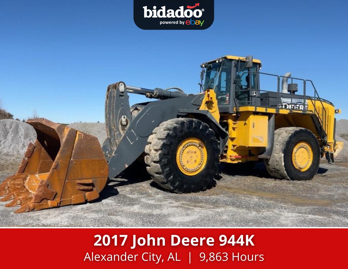 Take a look at this 2017 John Deere 944K selling on Tuesday! You don't see this machine everyday. Check out the Verified Condition report to learn more. Bid Now: bidadoo.auction/944k