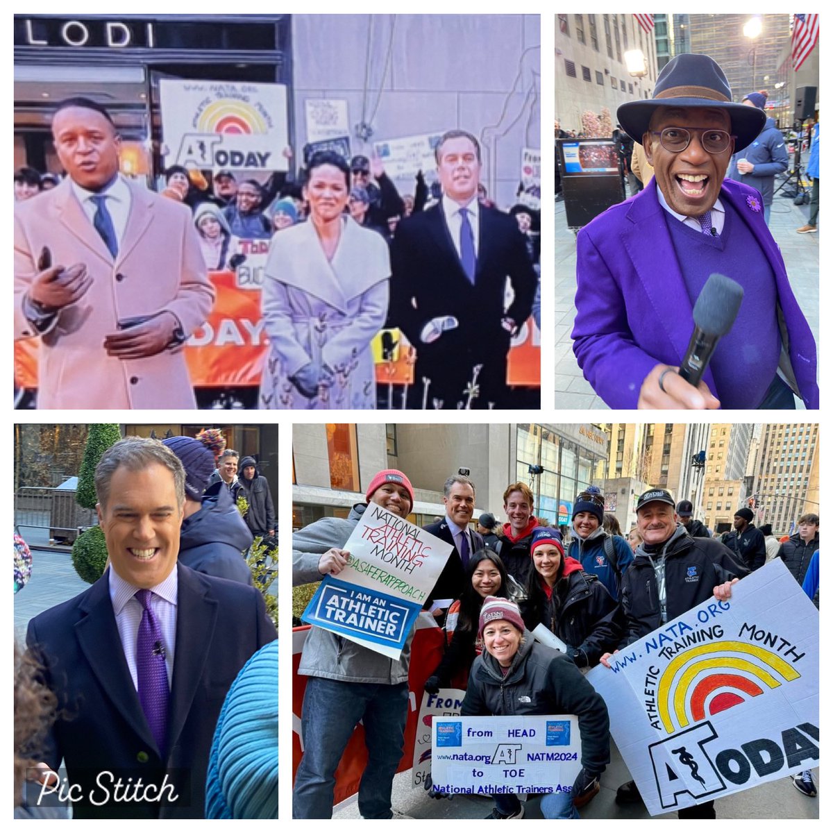Give me an opening, and my sign will find it and stake a claim. That’s the name of the game when promoting National Athletic Training Month to more than 5 million viewers daily on The TODAY Show. @NATA1950 @natad2 @EATA49 @NJSportSafety @K_S_Institute