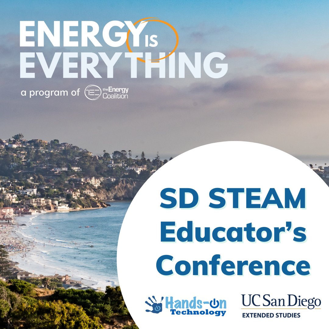 We're a proud sponsor of the SD #STEAM Educator’s Conference hosted by Hands-on Technology Education and @UCSDExtStudies! This #event offers a variety of workshops for #STEAMeducators. 🧬🔬 Say hi to our team at a workshop 👋 Register today at sdsteameducatorsconference.com