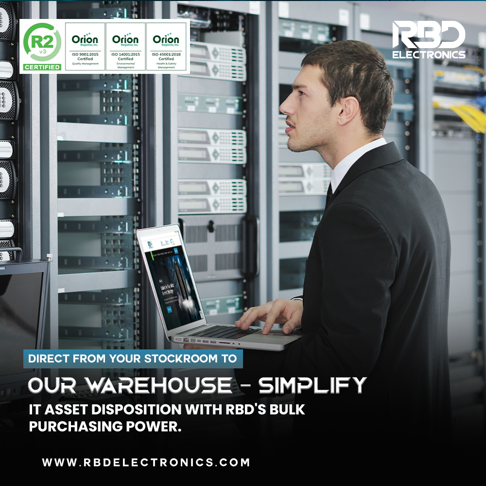 Direct from your stockroom to our warehouse, we streamline your IT  🌟asset disposition, offering unbeatable bulk purchasing power.

Click rbdelectronics.com to get started!

#SimplifyITAD #RBDPurchasingPower #ROI #refurbishedlaptops #R2V3 #refurbishedtech #refurbishedtech