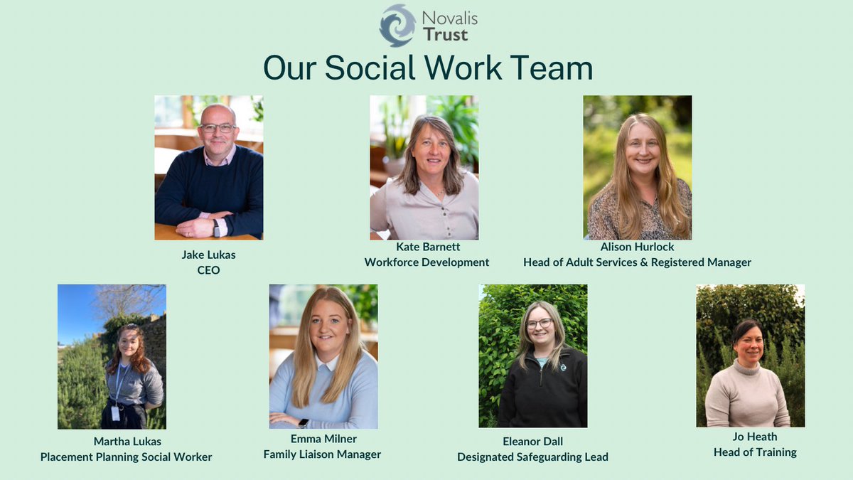 To celebrate #SocialWorkWeek2024 we would like to introduce and show appreciation for our very own social work team at Novalis Trust. The teams breadth of experience and expertise offers essential support and guidance to the adults, children and staff teams across the trust.